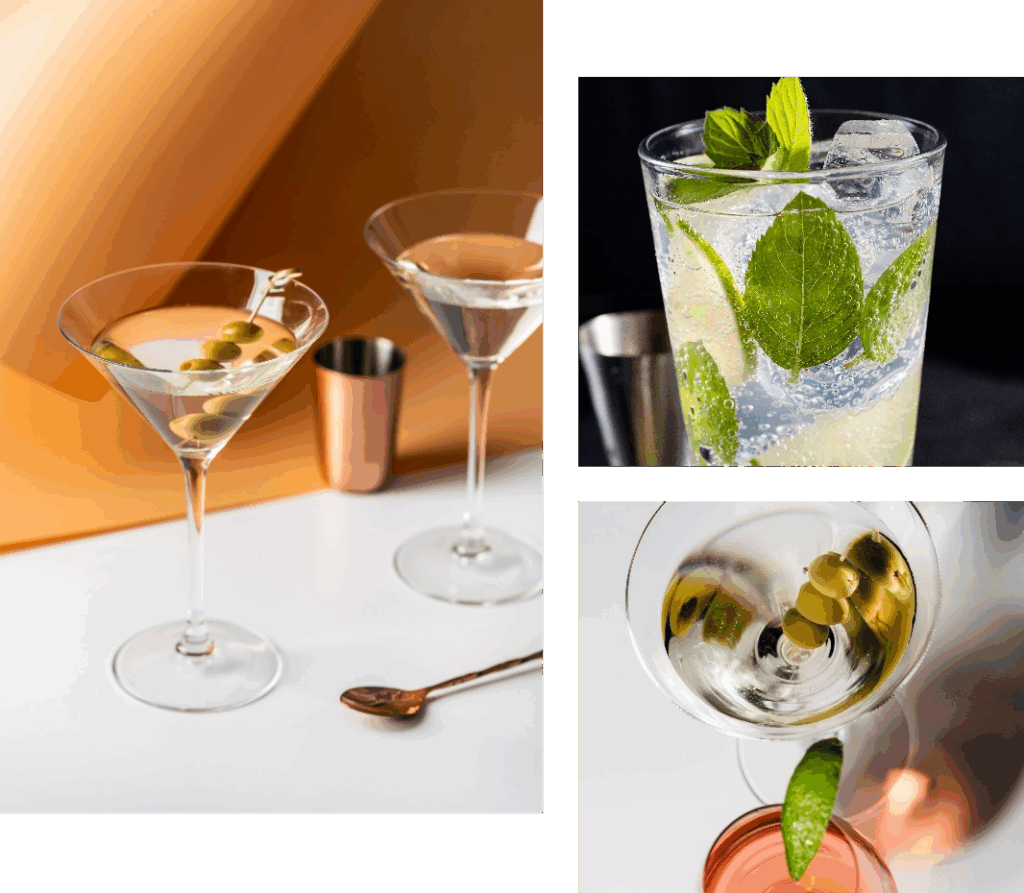 Collage of TopCraft Vodka Images